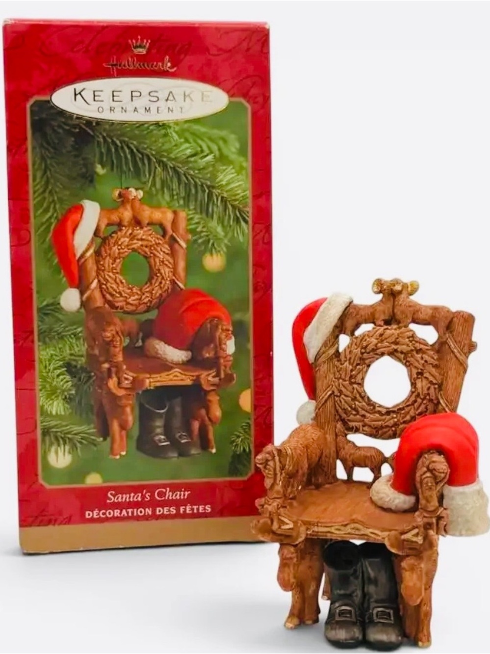 2000 Santa's Chair (Red) Christmas Ornament Hallmark